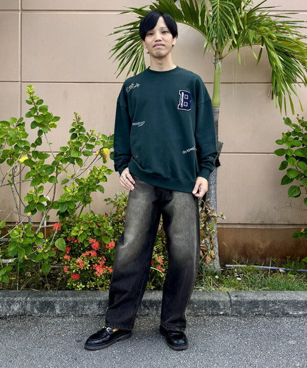 BEAMS HEARTのレタード ウラケ クルーネック スウェットを使ったコーディネートを紹介します。｜Rakuten Fashion(楽天ファッション／旧楽天ブランドアベニュー)6181625