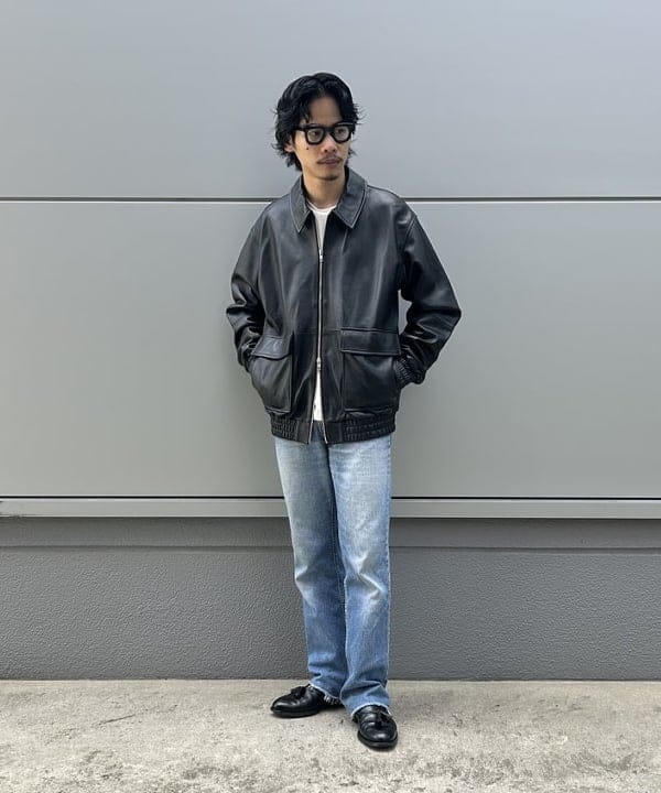 BEAMS HEARTのレザー ブルゾンを使ったコーディネートを紹介します。｜Rakuten Fashion(楽天ファッション／旧楽天ブランドアベニュー)6181647