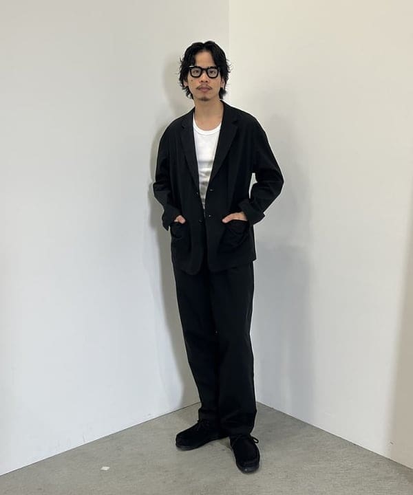 BEAMS HEARTの【4サイズ展開/撥水/マット素材】撥水 フィルム ジャケット&パンツ セットアップ 25W （S~XLサイズ）を使ったコーディネートを紹介します。｜Rakuten Fashion(楽天ファッション／旧楽天ブランドアベニュー)6181663