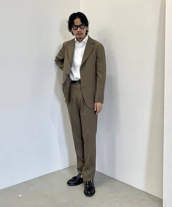 BEAMS HEARTのヴィンテージツイル 3ボタン ジャケット(セットアップ対応)を使ったコーディネートを紹介します。｜Rakuten Fashion(楽天ファッション／旧楽天ブランドアベニュー)6181731