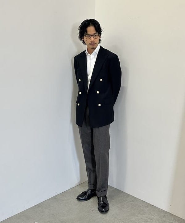 BEAMS HEARTの6ボタン ダブルブレステッド ブレザー ジャケットを使ったコーディネートを紹介します。｜Rakuten Fashion(楽天ファッション／旧楽天ブランドアベニュー)6181733