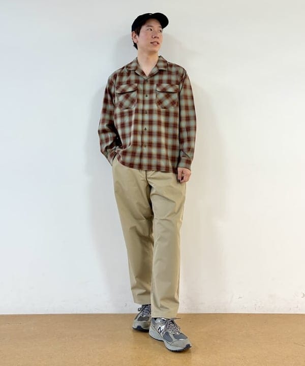 BEAMS HEARTのポリエステル レーヨン オンブレーチェック シャツを使ったコーディネートを紹介します。｜Rakuten Fashion(楽天ファッション／旧楽天ブランドアベニュー)6181780