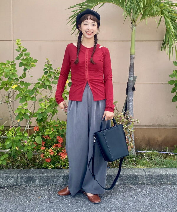 BEAMS HEARTのカーディガン * タンクトップ レイヤード プルオーバーを使ったコーディネートを紹介します。｜Rakuten Fashion(楽天ファッション／旧楽天ブランドアベニュー)6181804