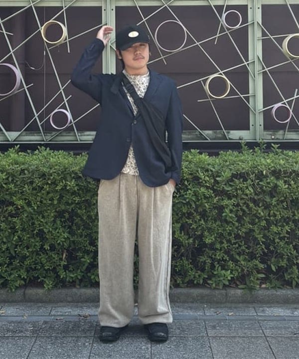 BEAMS HEARTのミックスツイード 2ボタンジャケット(S~XL・セットアップ対応)を使ったコーディネートを紹介します。｜Rakuten Fashion(楽天ファッション／旧楽天ブランドアベニュー)6181833