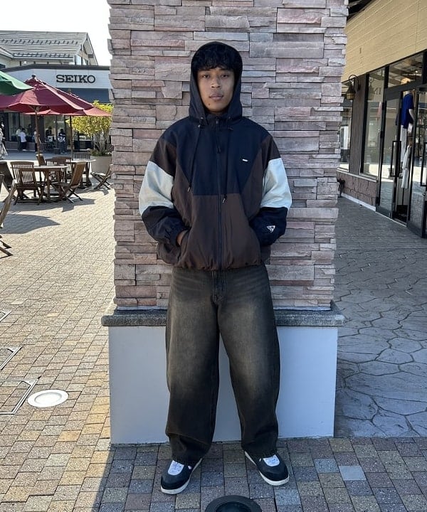 BEAMS HEARTのBEAMS HEART｜GERRY別注 ビッグシルエット ブルゾン｜メンズ アウター ジャケット｜スタンドカラー フード収納 90年代アウトドア風｜25AW新作を使ったコーディネートを紹介します。｜Rakuten Fashion(楽天ファッション／旧楽天ブランドアベニュー)6181864