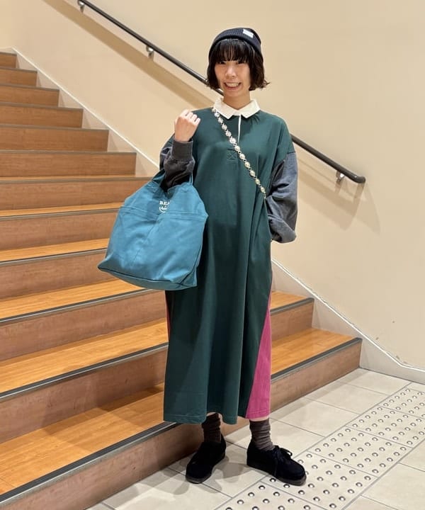 BEAMS HEARTのラグビー ブロッキング ワンピースを使ったコーディネートを紹介します。｜Rakuten Fashion(楽天ファッション／旧楽天ブランドアベニュー)6181899