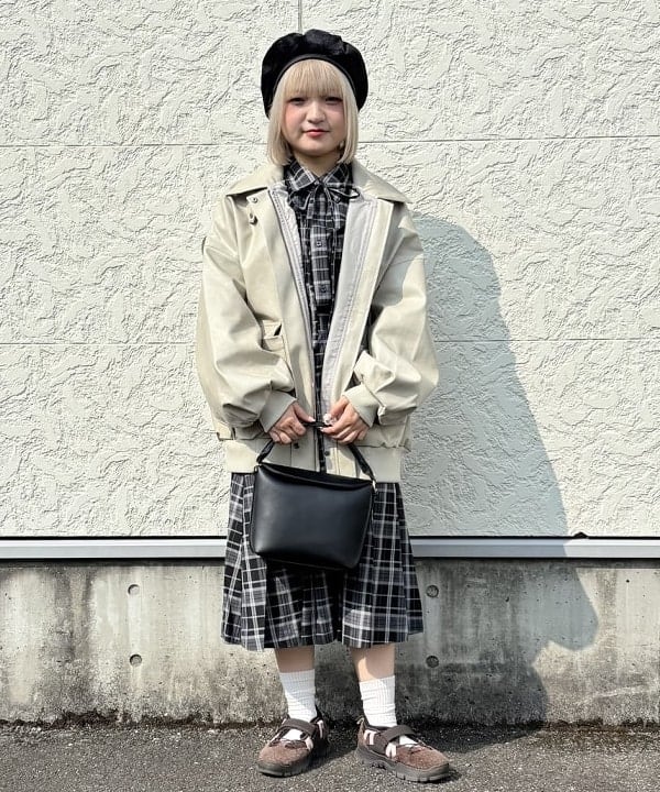 BEAMS HEARTのヴィンテージライク フェイクレザー ブルゾンを使ったコーディネートを紹介します。｜Rakuten Fashion(楽天ファッション／旧楽天ブランドアベニュー)6181907