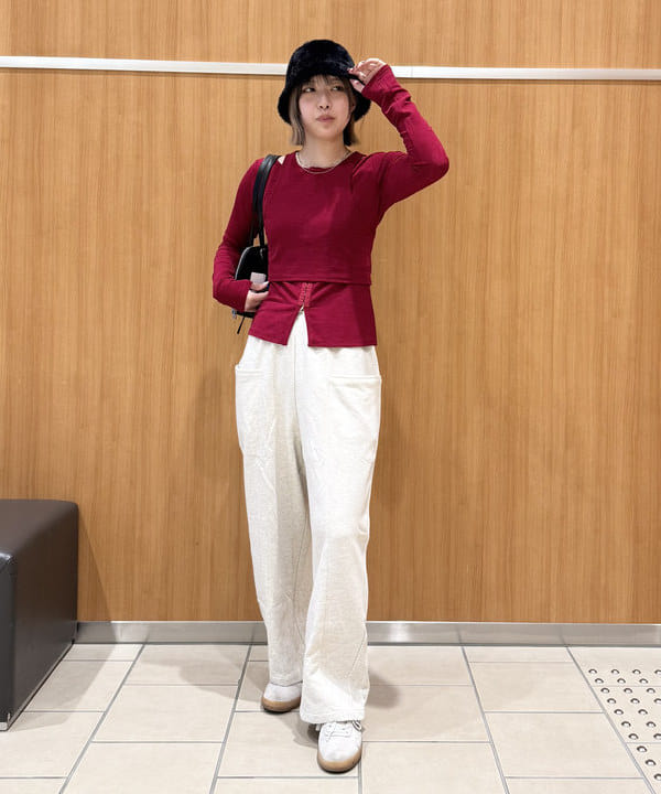 BEAMS HEARTのカーディガン * タンクトップ レイヤード プルオーバーを使ったコーディネートを紹介します。｜Rakuten Fashion(楽天ファッション／旧楽天ブランドアベニュー)6181931