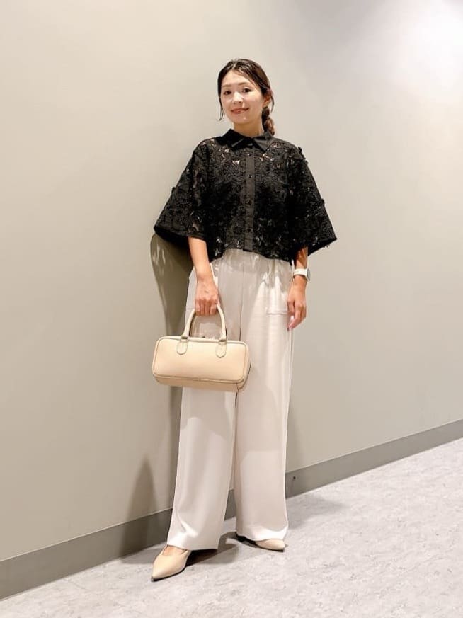 ANAYI | レース刺繍クロップドシャツ | Rakuten Fashion(楽天