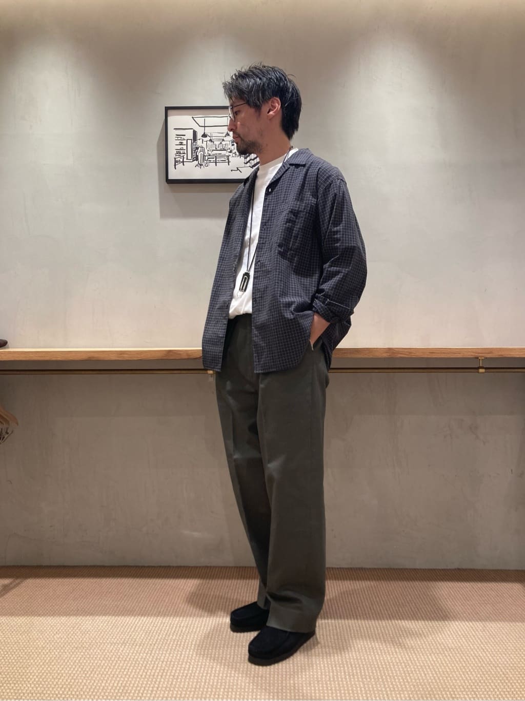 ＜Steven Alan＞ ドリル インツープリーツ ドレス トラウザーズ UNITED ARROWS LTD. OUTLET | <Steven Alan> ドリル インツープリーツ