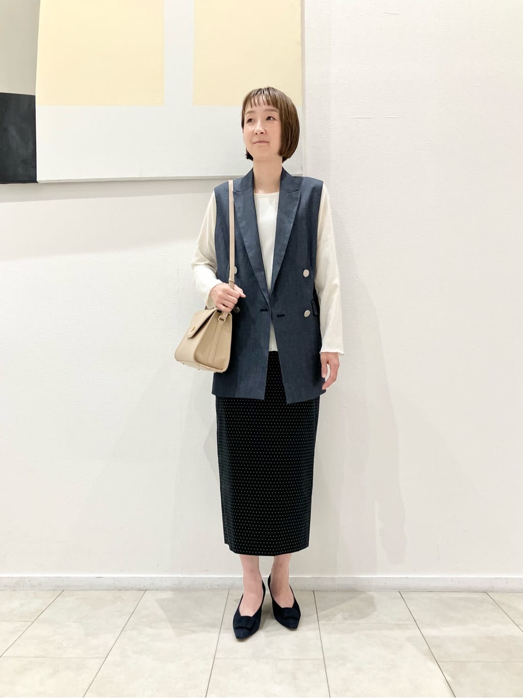 UNITED ARROWS LTD. OUTLET | ドット ジャガード タイトスカート