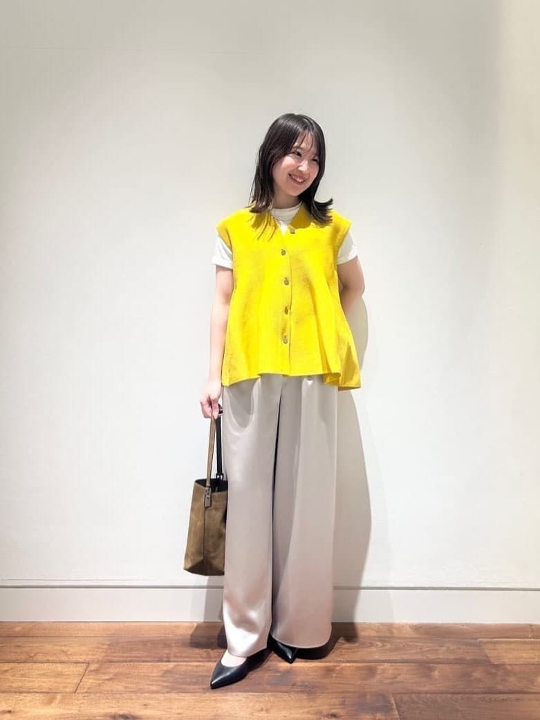 allurevilleのサテンイージーパンツを使ったコーディネートを紹介します。｜Rakuten Fashion(楽天ファッション／旧楽天ブランドアベニュー)6188042