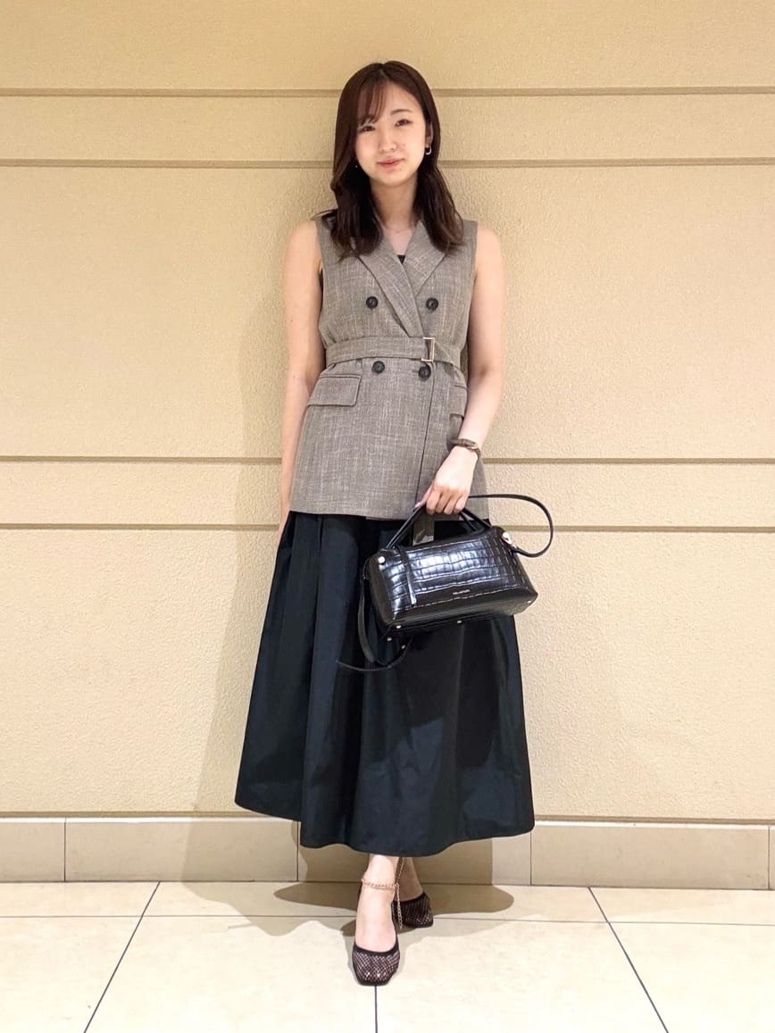 ANAYI | マイクロタフタサロペット スカート | Rakuten Fashion(楽天