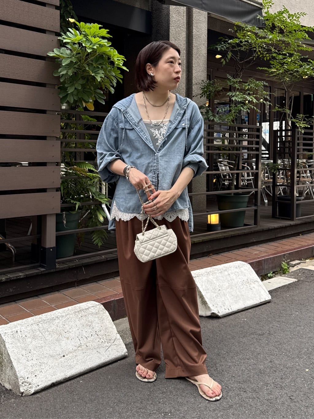 DOUDOUのスカラレースキャミを使ったコーディネート | Rakuten Fashion
