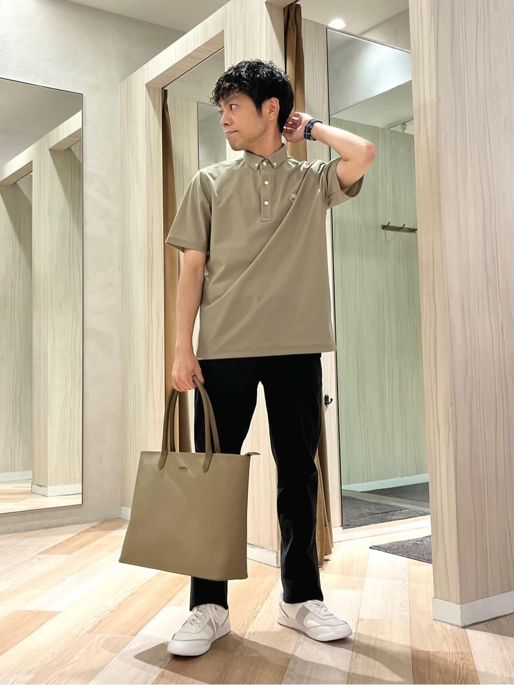 TAKEO KIKUCHIの【COOL CITY WEAR】エアートール ポロシャツ /接触冷感・通気性を使ったコーディネートを紹介します。｜Rakuten Fashion(楽天ファッション／旧楽天ブランドアベニュー)6192711