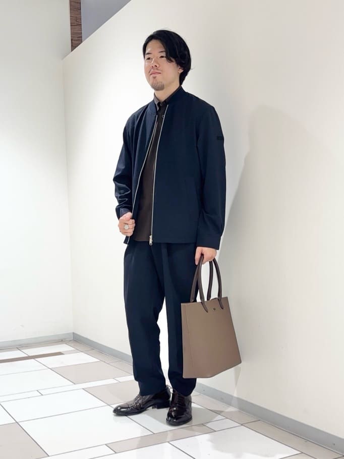 TAKEO KIKUCHIの【多機能/軽羽織】リネンライクカルゼ リブブルゾンを使ったコーディネートを紹介します。｜Rakuten Fashion(楽天ファッション／旧楽天ブランドアベニュー)6192829