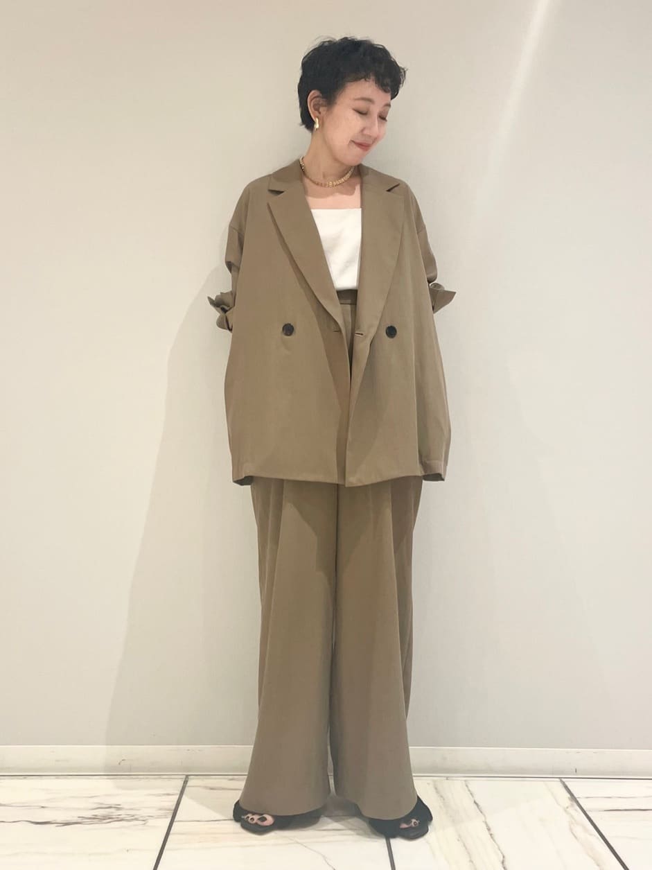 1er Arrondissementのテンセルワイドパンツを使ったコーディネートを紹介します。｜Rakuten Fashion(楽天ファッション／旧楽天ブランドアベニュー)6193364