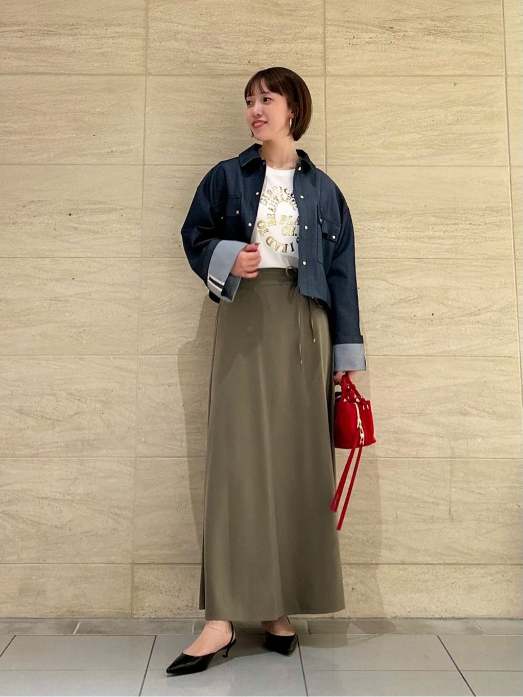 allurevilleの◇ ポインテッドスリングバックストラップパンプスを使ったコーディネートを紹介します。｜Rakuten Fashion(楽天ファッション／旧楽天ブランドアベニュー)6193883