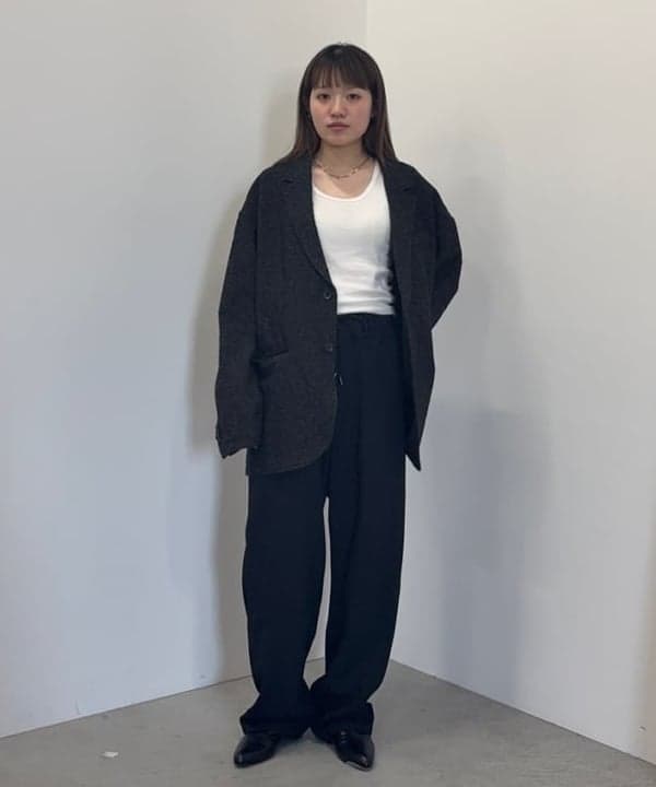 BEAMS HEARTのルーズフィット ツイード ジャケットを使ったコーディネートを紹介します。｜Rakuten Fashion(楽天ファッション／旧楽天ブランドアベニュー)6197274