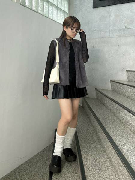 AS KNOW AS plusの◎アソートファーベストを使ったコーディネートを紹介します。｜Rakuten Fashion(楽天ファッション／旧楽天ブランドアベニュー)6197950