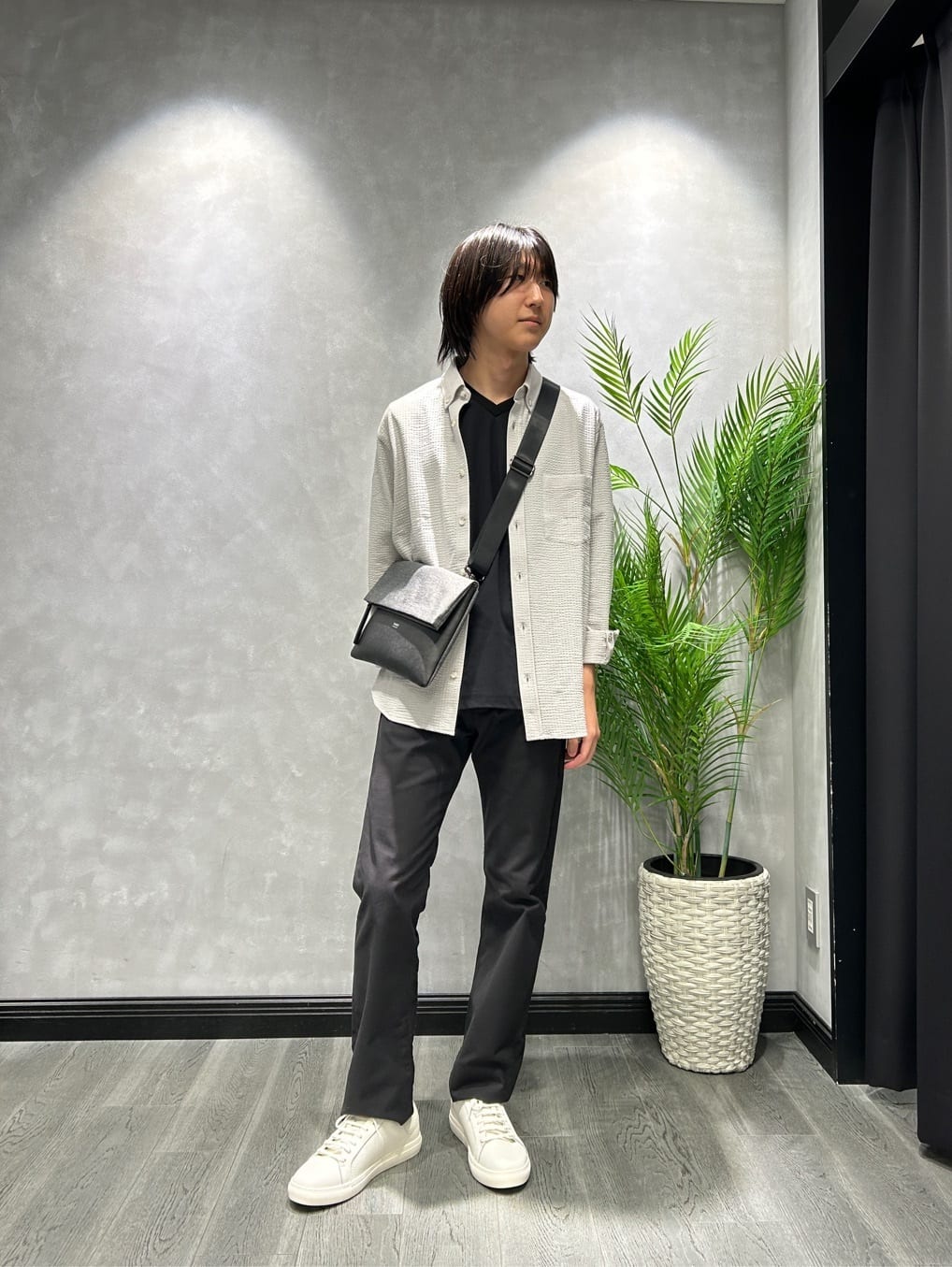 TAKEO KIKUCHIの【抗菌防臭】サッカーギンガムチェック ボタンダウンシャツを使ったコーディネートを紹介します。｜Rakuten Fashion(楽天ファッション／旧楽天ブランドアベニュー)6198528