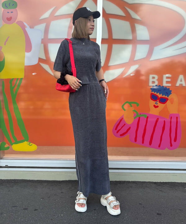 BEAMS HEARTのベロア モックネック プルオーバーを使ったコーディネートを紹介します。｜Rakuten Fashion(楽天ファッション／旧楽天ブランドアベニュー)6200281