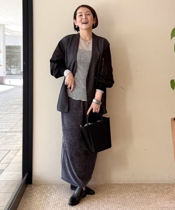 BEAMS HEARTのMA-1 ドッキング ジャケット 25AW 秋 ライトアウター レディースを使ったコーディネートを紹介します。｜Rakuten Fashion(楽天ファッション／旧楽天ブランドアベニュー)6200303