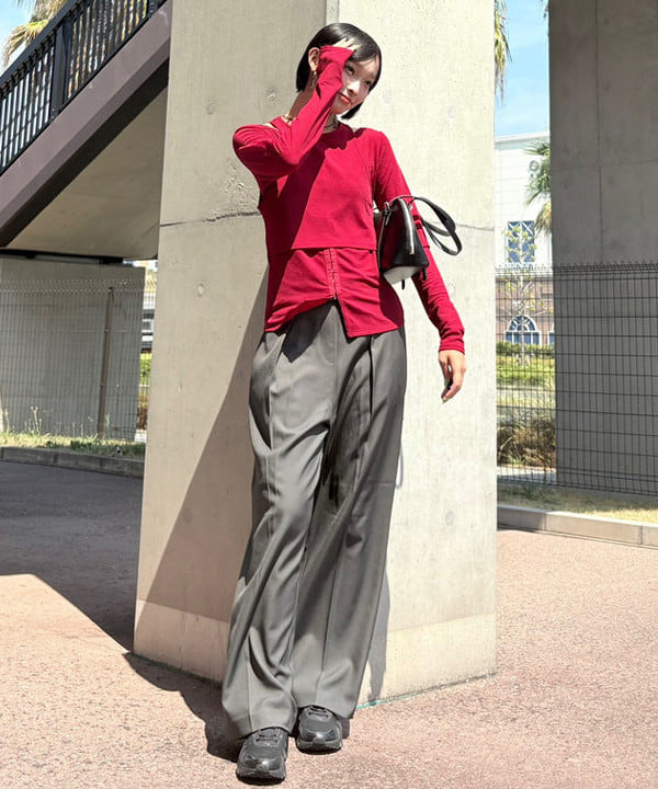 BEAMS HEARTのカーディガン * タンクトップ レイヤード プルオーバーを使ったコーディネートを紹介します。｜Rakuten Fashion(楽天ファッション／旧楽天ブランドアベニュー)6202855