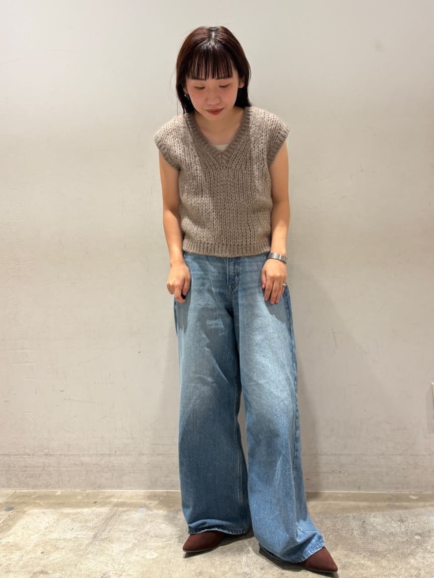 AMERICAN HOLICの【選べる丈】甘編みニットベストを使ったコーディネートを紹介します。｜Rakuten Fashion(楽天ファッション／旧楽天ブランドアベニュー)6204349