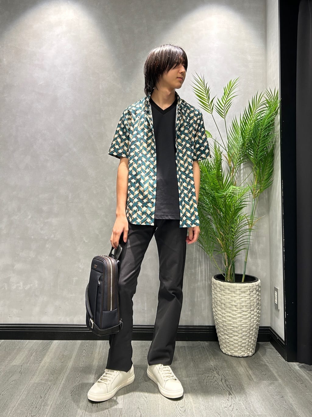 TAKEO KIKUCHIの【COOL CITY WEAR】籠目アート柄 サッカーシャツ /通気性を使ったコーディネートを紹介します。｜Rakuten Fashion(楽天ファッション／旧楽天ブランドアベニュー)6205860