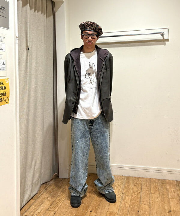 BEAMS HEARTのフェイクレザー ジャケットを使ったコーディネートを紹介します。｜Rakuten Fashion(楽天ファッション／旧楽天ブランドアベニュー)6206831