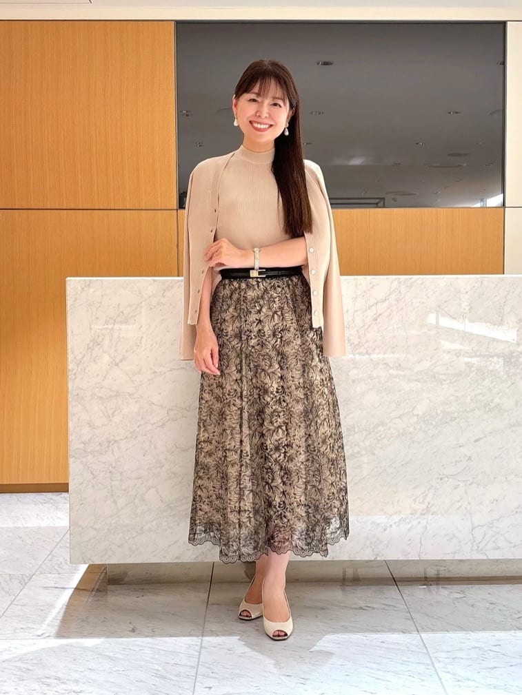 ANAYI | レースフラワーチュールギャザー スカート | Rakuten Fashion