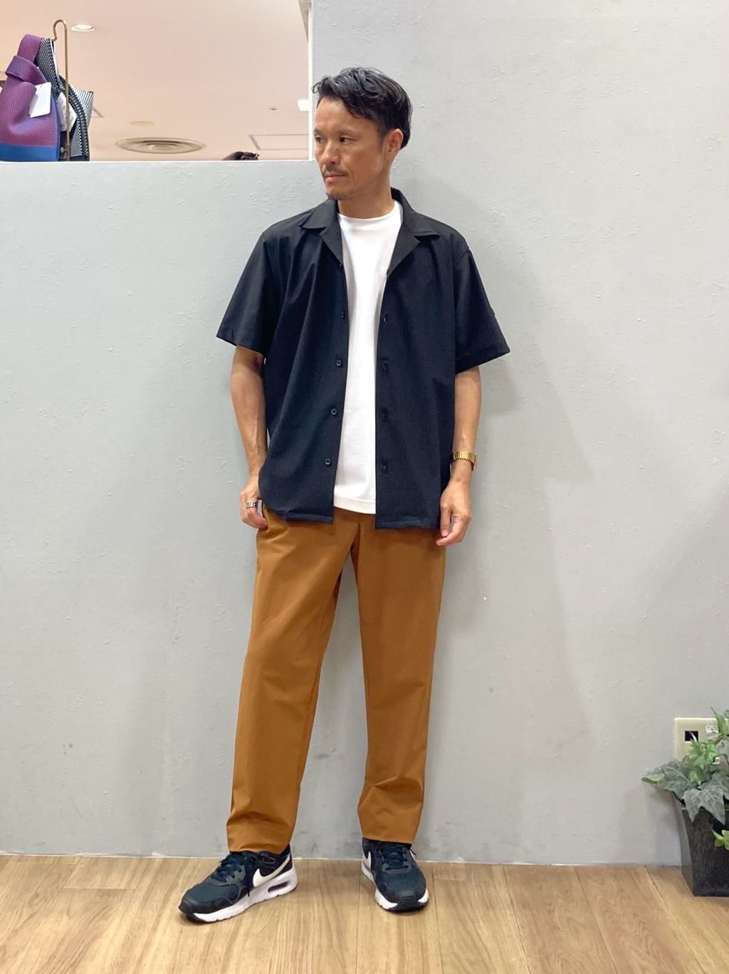 TAKEO KIKUCHIの【COOL CITY WEAR】エアートール オープンカラーシャツ /接触冷感・通気性を使ったコーディネートを紹介します。｜Rakuten Fashion(楽天ファッション／旧楽天ブランドアベニュー)6209641