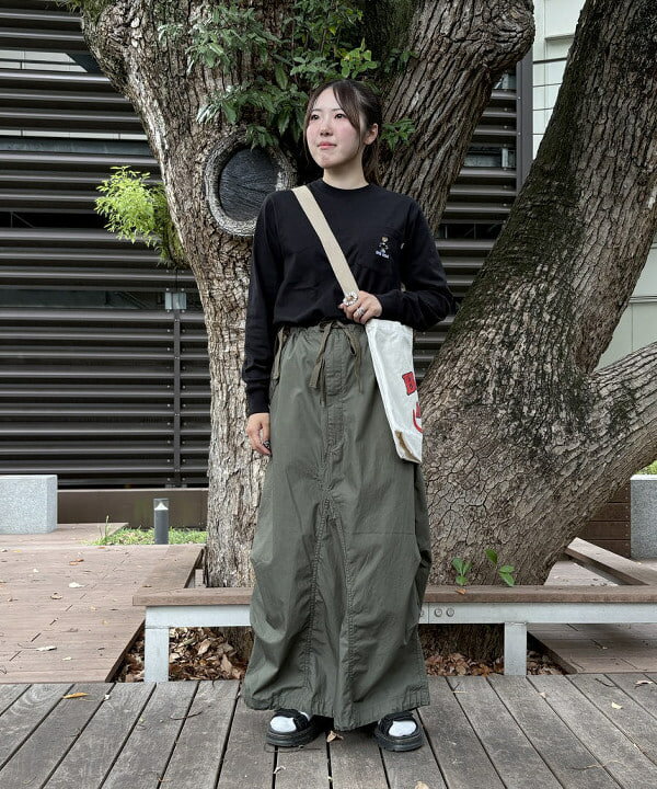 BEAMS WOMENのトトノイ & ジム ベアー ロング スリーブ Tシャツを使ったコーディネートを紹介します。｜Rakuten Fashion(楽天ファッション／旧楽天ブランドアベニュー)6210570