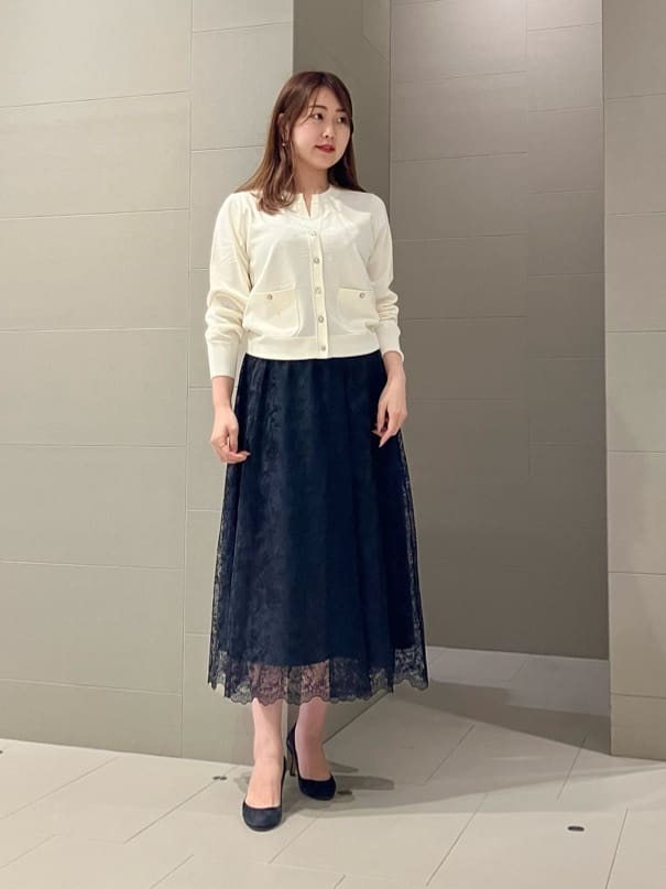 ANAYI | レースフラワーチュールギャザー スカート | Rakuten Fashion