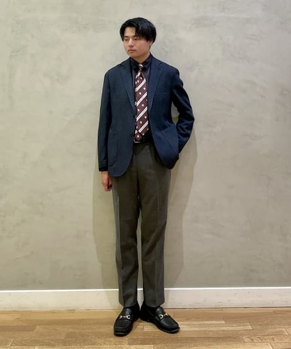 BEAMS HEARTのミックスツイード 2ボタンジャケット(S~XL・セットアップ対応)を使ったコーディネートを紹介します。｜Rakuten Fashion(楽天ファッション／旧楽天ブランドアベニュー)6214127