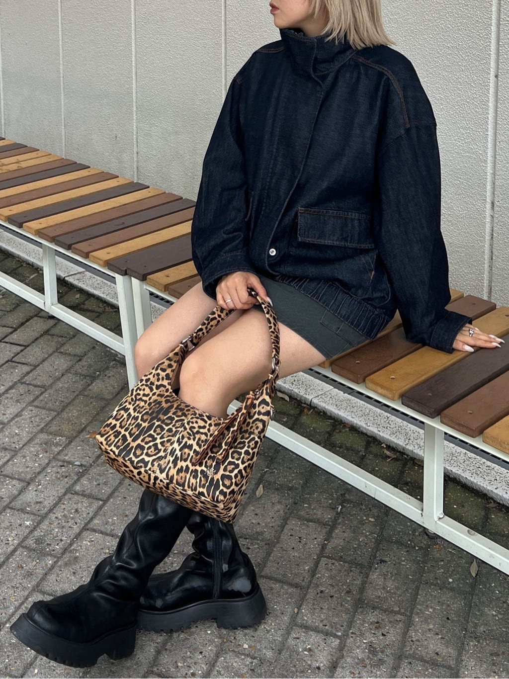 moussyの【ViVi掲載】AIR EASE ロングブーツを使ったコーディネート