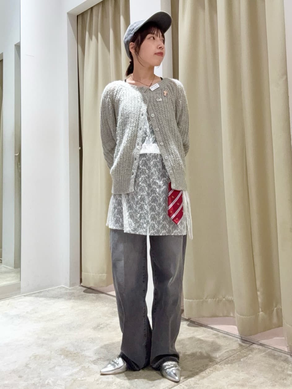 AMERICAN HOLICの【2WAY】モヘヤ風甘編みカーディガンを使ったコーディネートを紹介します。｜Rakuten Fashion(楽天ファッション／旧楽天ブランドアベニュー)6215267