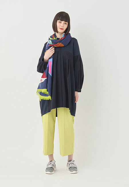 HIROKO BIS | 異素材切り替えチュニック /洗える | Rakuten Fashion