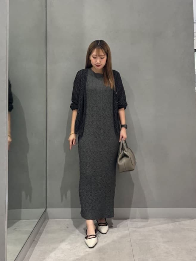 Vinのメッシュニットショートカーディガンを使ったコーディネートを紹介します。｜Rakuten Fashion(楽天ファッション／旧楽天ブランドアベニュー)6223863