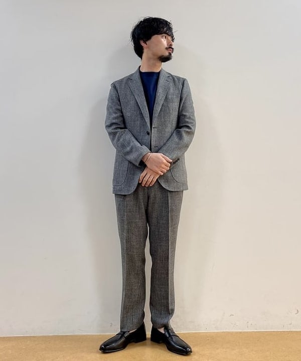 BEAMS HEARTのミックスツイード 2ボタンジャケット(S~XL・セットアップ対応)を使ったコーディネートを紹介します。｜Rakuten Fashion(楽天ファッション／旧楽天ブランドアベニュー)6225403