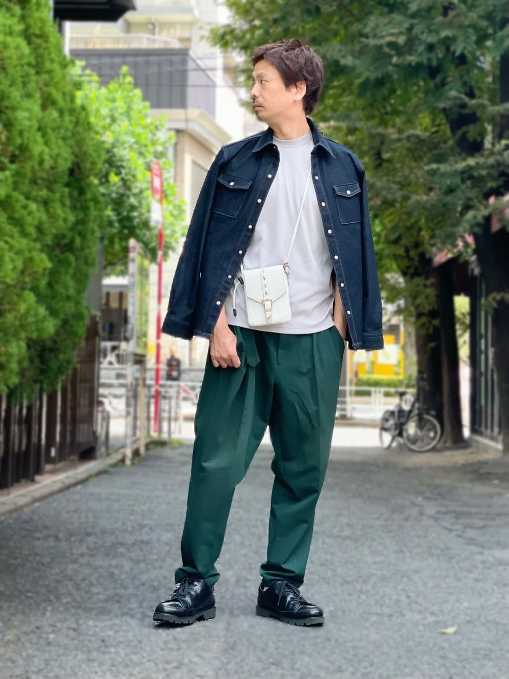 5351POUR LES HOMMES | ベルテッド テーパード パンツ | Rakuten