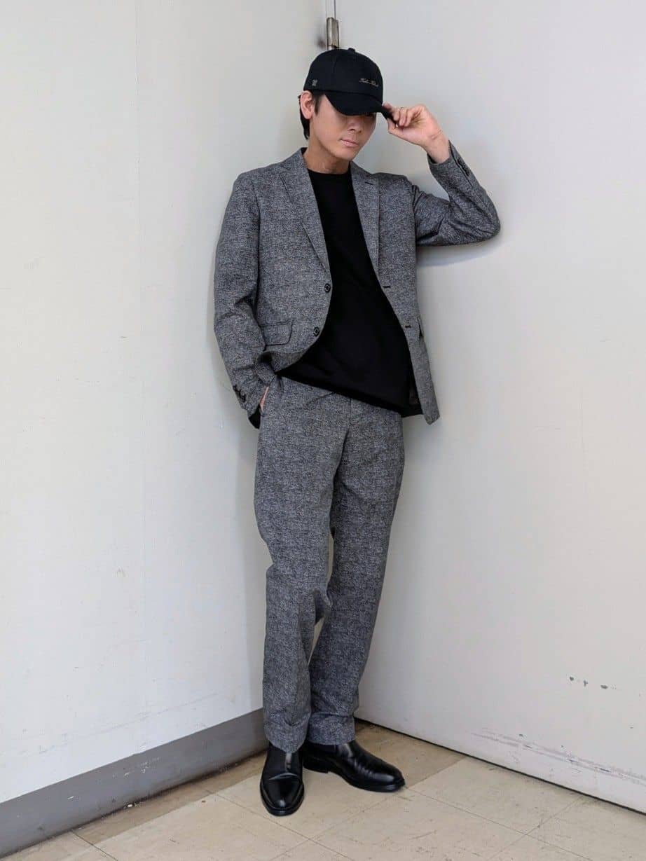 TAKEO KIKUCHIの【抗菌防臭】COOL DOTS(R)ドビープリント ジャケットを使ったコーディネートを紹介します。｜Rakuten Fashion(楽天ファッション／旧楽天ブランドアベニュー)6229042