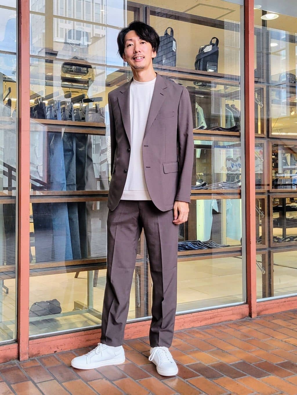 TAKEO KIKUCHIの【COOL CITY WEAR】アーバンクール ジャケット /接触冷感・吸水速乾を使ったコーディネートを紹介します。｜Rakuten Fashion(楽天ファッション／旧楽天ブランドアベニュー)6230434