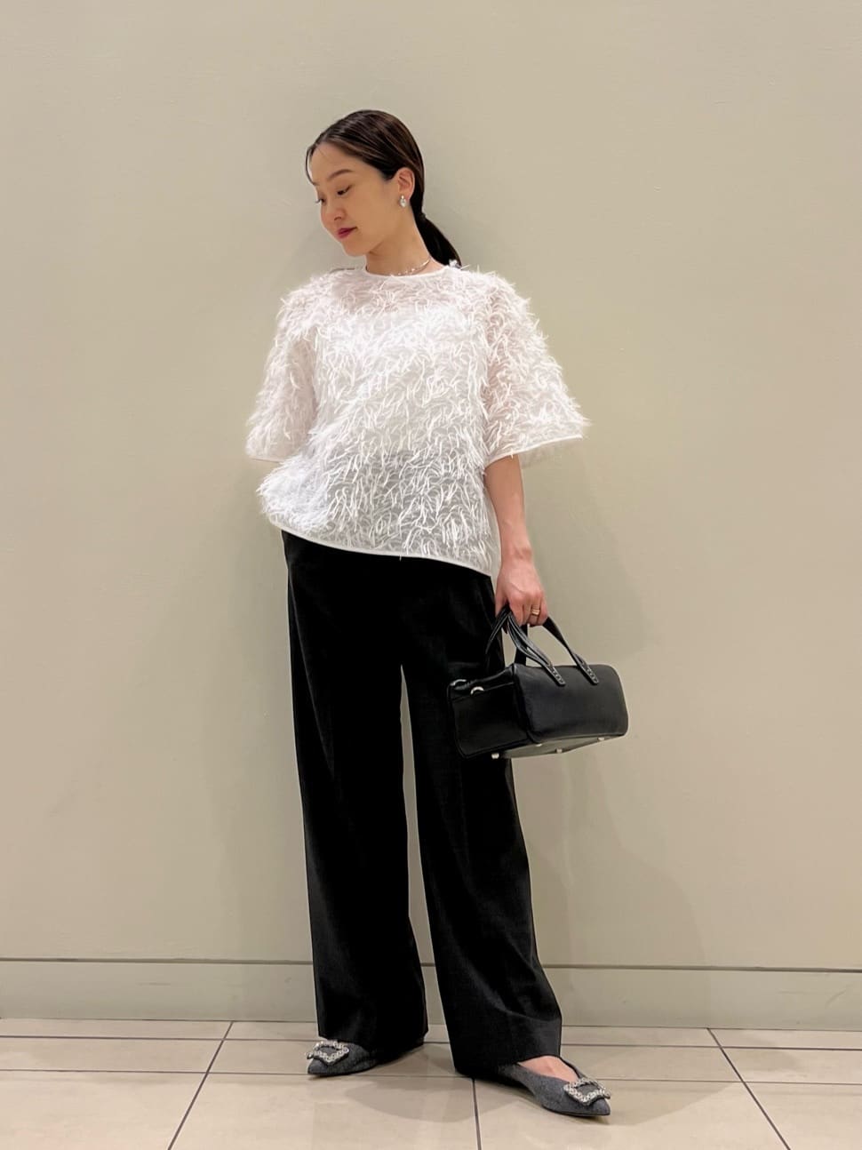 UNITED ARROWS LTD. OUTLET | ヘアリー ラメ カットジャガード