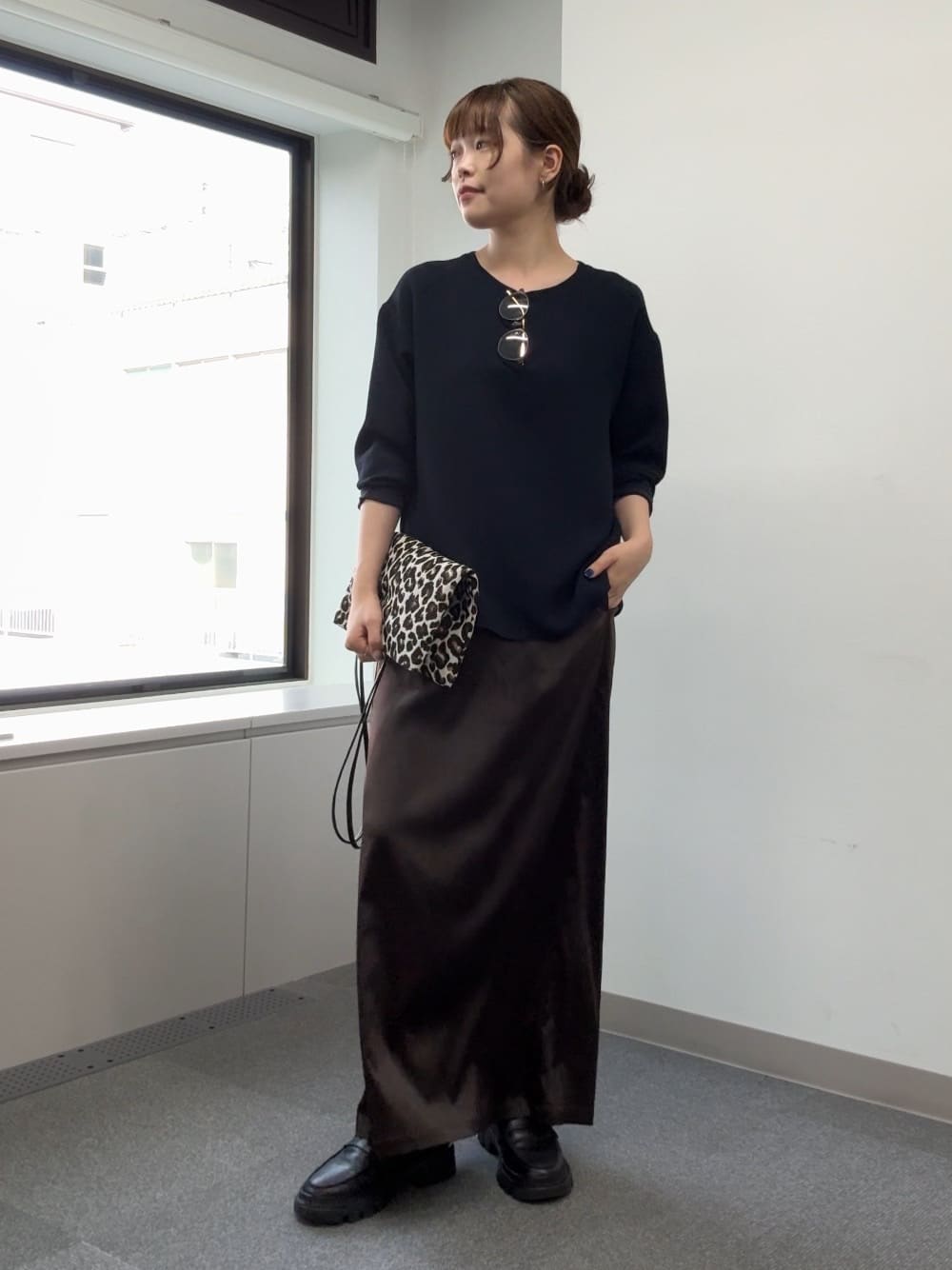 GALLARDAGALANTEの【手洗い可能】ストレッチサテンタイトスカートを