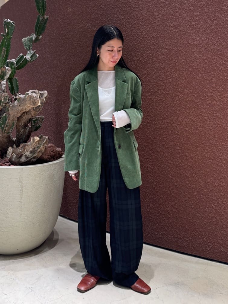 ＜6(ROKU)＞チェック カーブ パンツ 6(ROKU)＞チェック カーブ パンツ