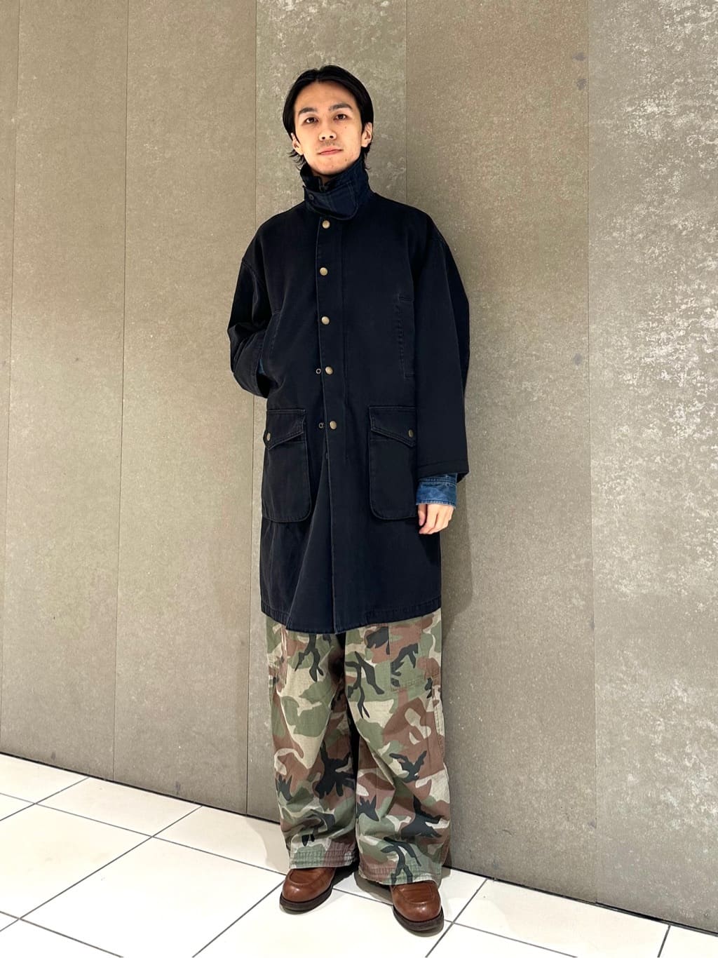 FREAK'S STORE | ヴィンテージライク 衿切り替え クラッシュド ダック