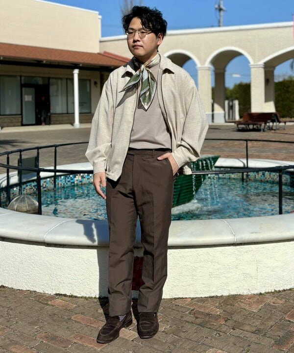 BEAMS HEARTのポリメランジ ブルゾン (吸水速乾)を使ったコーディネートを紹介します。｜Rakuten Fashion(楽天ファッション／旧楽天ブランドアベニュー)6241238