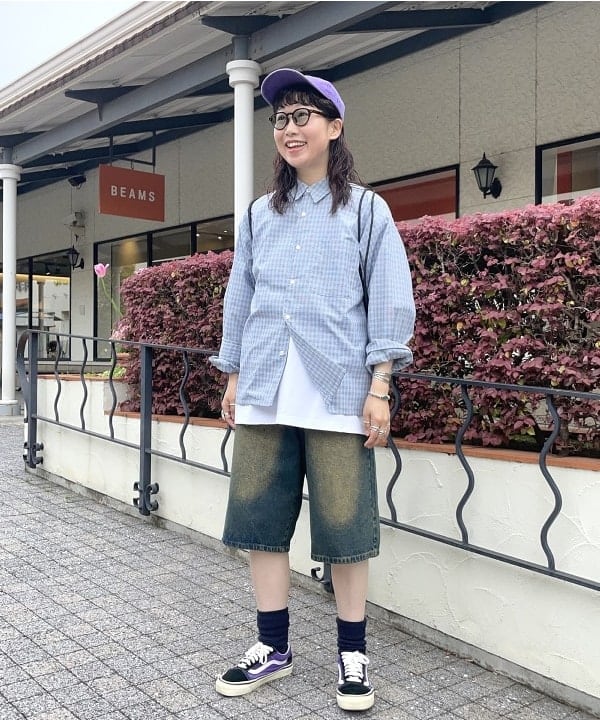 BEAMS HEARTのサークル 刺繍 ナップサックを使ったコーディネートを紹介します。｜Rakuten Fashion(楽天ファッション／旧楽天ブランドアベニュー)6241315